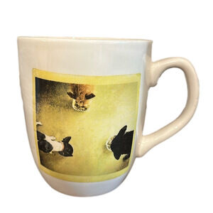 Rae Dunn "Share a Meal With Friends"‎ French Bull Dogs Mug